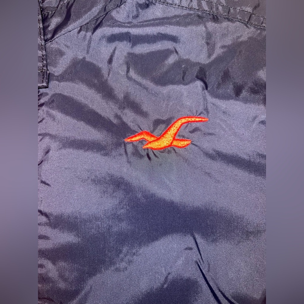 Y2K Style Hollister Men’s Black Red Windbreaker Jacket Medium | EUC - Picture 8 of 12